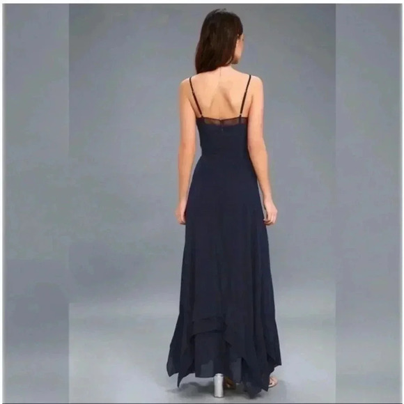 NWT‎ Lulus Maxi Navy Dress - Picture 7 of 9